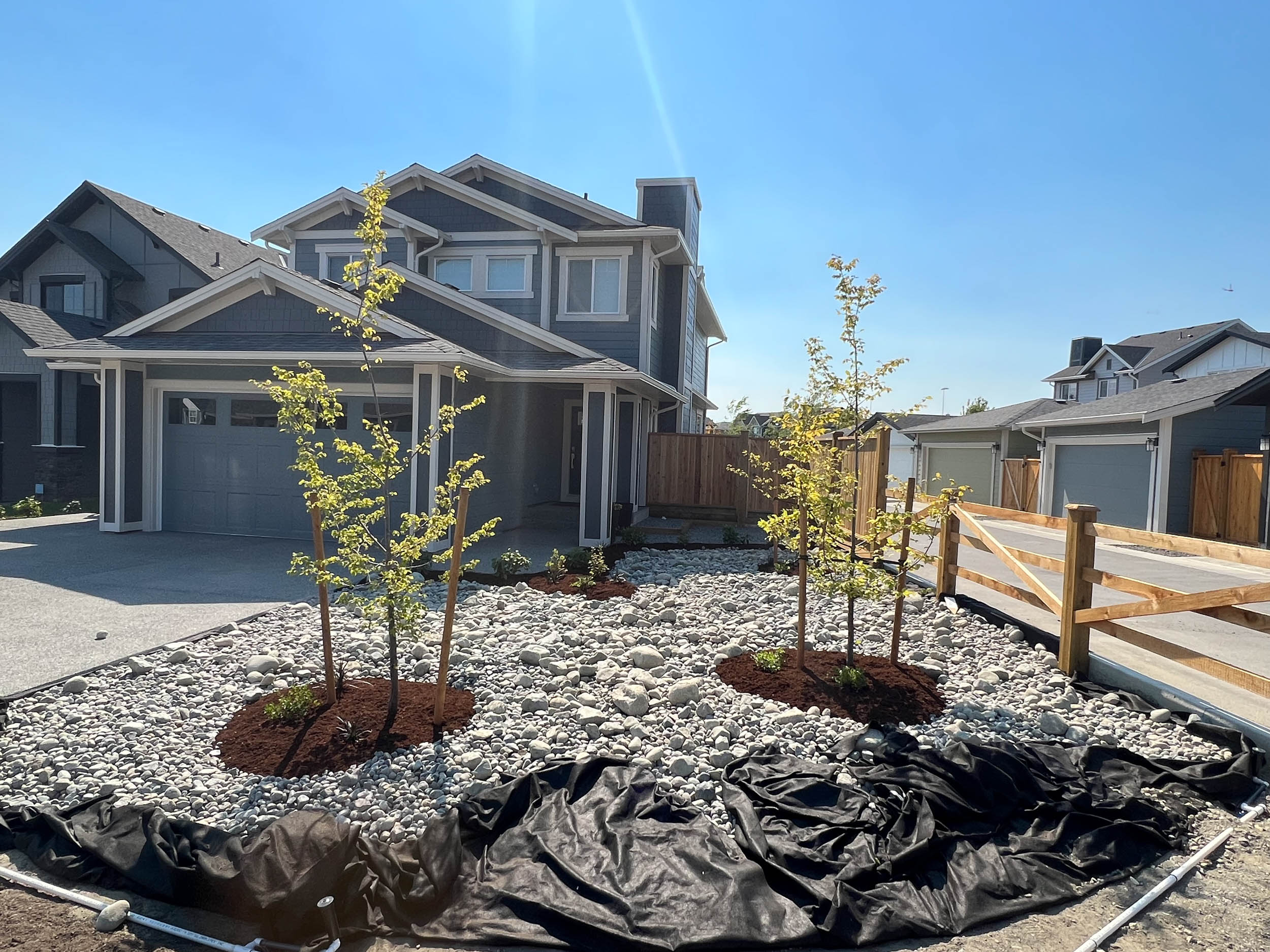 Landscape construction and finishing work